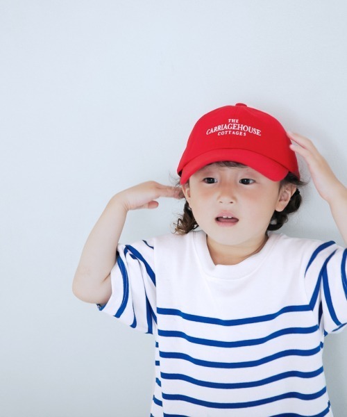 LOWRYS FARM（ローリーズファーム）の「ツイルシシュウＣＡＰ　959856（キャップ・キッズ・ブラウン/ブルー/ネイビー/レッド/グリーン・FREE）」の5枚目の写真