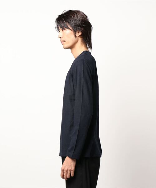 UNION STATION（ユニオンステーション）の「TCリンクスジャガードカットソー（Tシャツ/カットソー・メンズ・ホワイト/ネイビー・LL/M/L）」の3枚目の写真