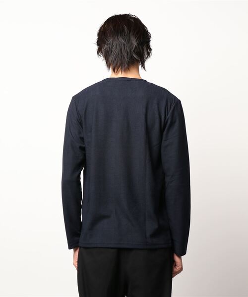 UNION STATION（ユニオンステーション）の「TCリンクスジャガードカットソー（Tシャツ/カットソー・メンズ・ホワイト/ネイビー・LL/M/L）」の4枚目の写真