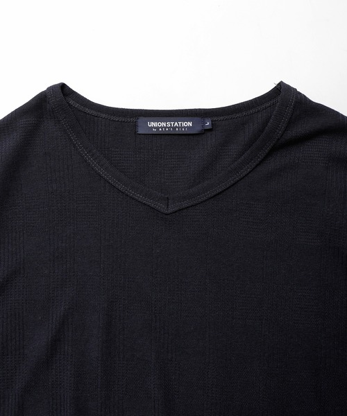UNION STATION（ユニオンステーション）の「TCリンクスジャガードカットソー（Tシャツ/カットソー・メンズ・ホワイト/ネイビー・LL/M/L）」の7枚目の写真