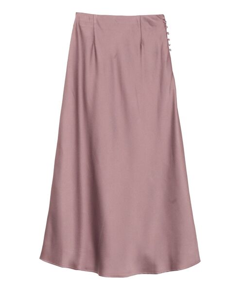 LAGUNAMOON（ラグナムーン）の「ファジングナロースカート（スカート・レディース・ライトグレー/パープル/アイボリー・SMALL/MEDIUM）」の3枚目の写真