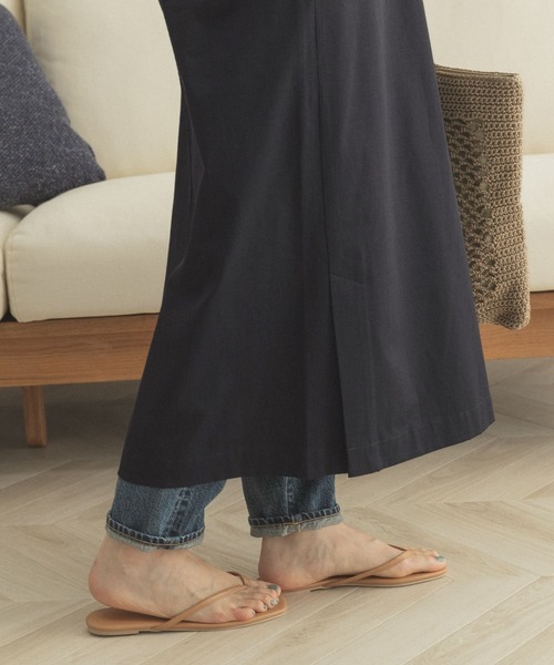 FORK&SPOON（フォークアンドスプーン）の「FORK&SPOON　スリットネックノースリーブワンピース（ワンピース・レディース・ネイビー/ベージュ・ONE）」の17枚目の写真