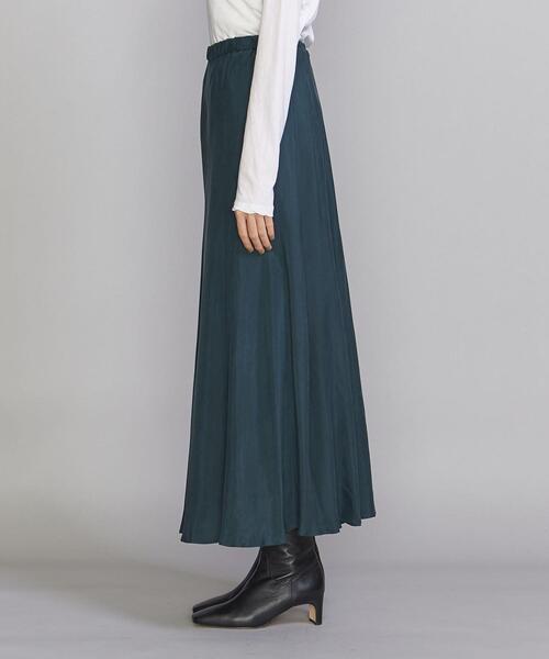 BEAUTY&YOUTH UNITED ARROWS（ビューティーアンドユースユナイテッドアローズ）の「BY キュプラマーメイドイージーフレア スカート（スカート・レディース・ライトブルー/ダークグリーン/ダークブラウン・SMALL/MEDIUM）」の9枚目の写真