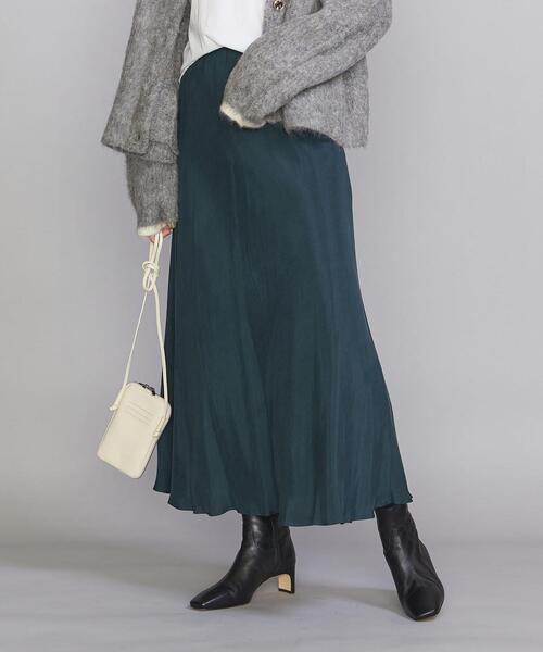 BEAUTY&YOUTH UNITED ARROWS（ビューティーアンドユースユナイテッドアローズ）の「BY キュプラマーメイドイージーフレア スカート（スカート・レディース・ライトブルー/ダークグリーン/ダークブラウン・SMALL/MEDIUM）」の13枚目の写真