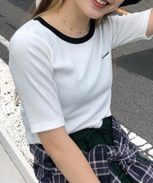 WEGO | WEGO/刺繍ロゴショートTシャツ(Tシャツ/カットソー)