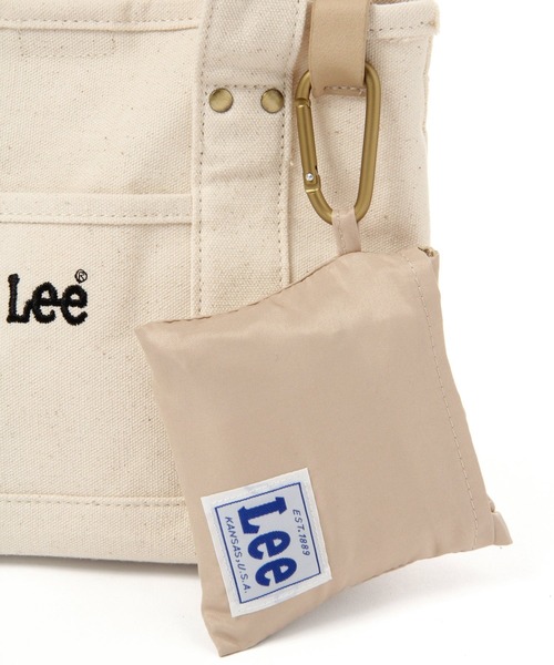 studio CLIP（スタディオクリップ）の「LEEエコバッグ付き2WAYバッグ（トートバッグ・レディース・カーキ/アイボリー・FREE）」の5枚目の写真