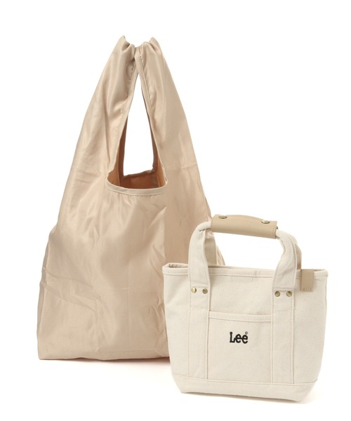 studio CLIP（スタディオクリップ）の「LEEエコバッグ付き2WAYバッグ（トートバッグ・レディース・カーキ/アイボリー・FREE）」の11枚目の写真