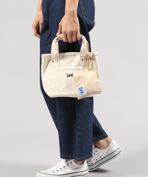 studio CLIP（スタディオクリップ）の「LEEエコバッグ付き2WAYバッグ（トートバッグ・レディース・カーキ/アイボリー・FREE）」の22枚目の写真