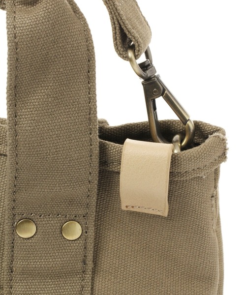 studio CLIP（スタディオクリップ）の「LEEエコバッグ付き2WAYバッグ（トートバッグ・レディース・カーキ/アイボリー・FREE）」の13枚目の写真