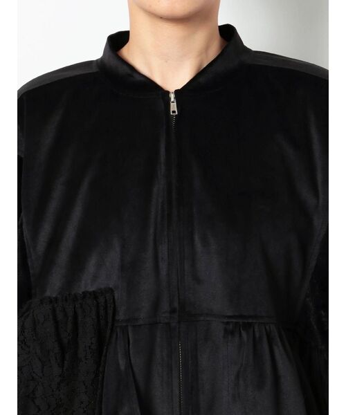 merry jenny(メリージェニー)の「レースレイヤードコンビブルゾン(ブルゾン・レディース・アイボリー/ブラック・FREE)」の7枚目の写真