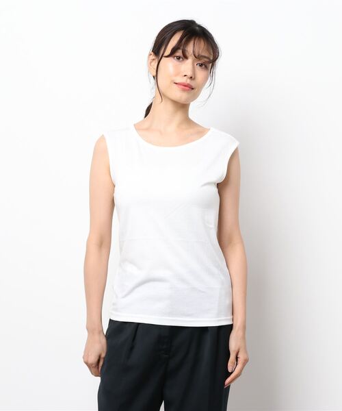 KOBE LETTUCE（コウベレタス）の「[2点セット]2Waｙメッシュポンチョベスト×インナータンクトップSET（ベスト・レディース・ブラック/ベージュ/ブルー・FREE）」の4枚目の写真