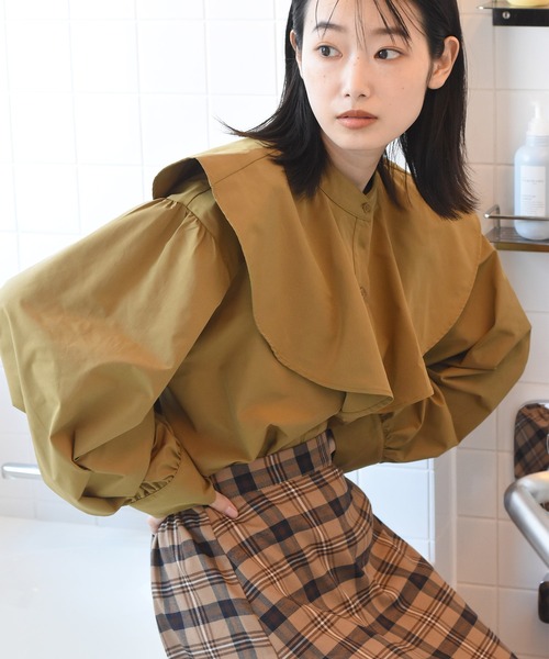 Alley by w closet（アリーバイダブルクローゼット）の「【Alley】チェック裾切替スカート（スカート・レディース・ネイビー/ベージュ・FREE）」の19枚目の写真