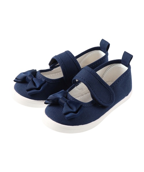 BRANSHES(ブランシェス)の「リボンスニーカー(スニーカー・キッズ・ネイビー/ピンク・17cm/19cm/15cm/14cm/16cm/18cm)」の1枚目の写真