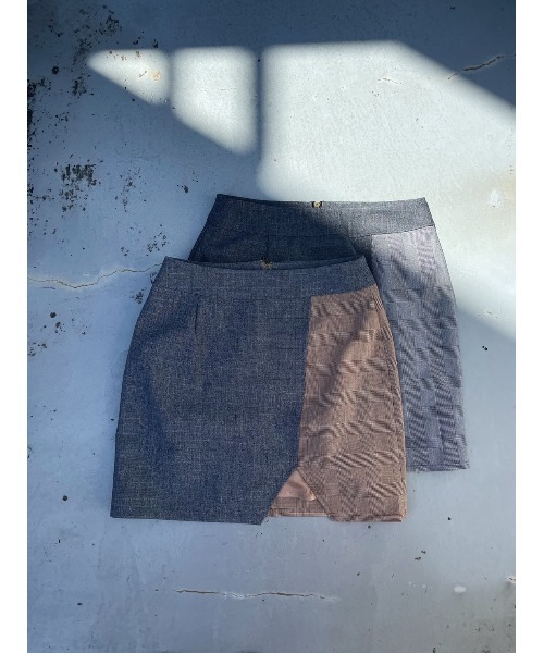 FIG&VIPER（フィグアンドバイパー）の「チェック切替ミニSK（スカート・レディース・ブラウン/ブラック・MEDIUM/SMALL）」の9枚目の写真