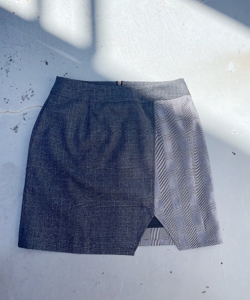 FIG&VIPER（フィグアンドバイパー）の「チェック切替ミニSK（スカート・レディース・ブラウン/ブラック・MEDIUM/SMALL）」の22枚目の写真