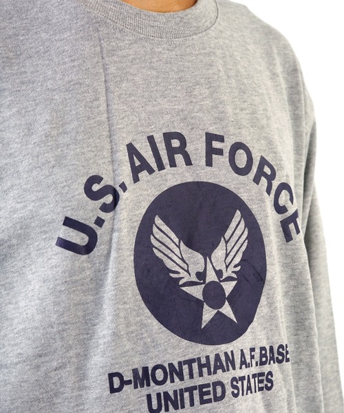 GGD(ジージーディー)の「ワイドシルエットU.S.AIR.FORCE裏毛トレーナー(スウェット・レディース・ブラック/グリーン/グレー/ブルー・LL/L/M)」の11枚目の写真