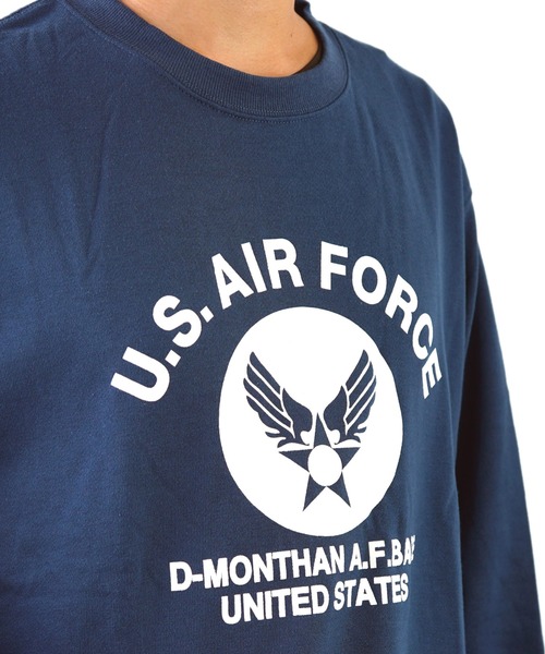 GGD(ジージーディー)の「ワイドシルエットU.S.AIR.FORCE裏毛トレーナー(スウェット・レディース・ブラック/グリーン/グレー/ブルー・LL/L/M)」の15枚目の写真