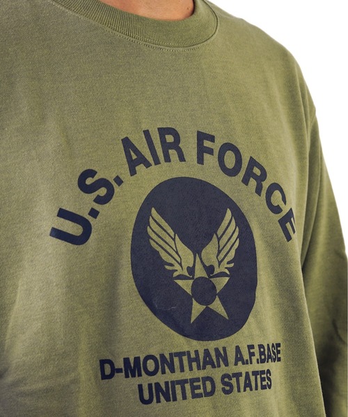 GGD(ジージーディー)の「ワイドシルエットU.S.AIR.FORCE裏毛トレーナー(スウェット・レディース・ブラック/グリーン/グレー/ブルー・LL/L/M)」の13枚目の写真
