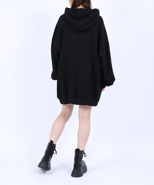 PUNYUS(プニュズ)の「クラッシュパーカー(パーカー・レディース・パープル/グリーン/ブラック/グレー・3/4)」の5枚目の写真