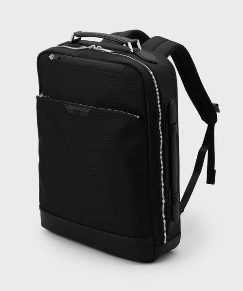 【新品】タケオキクチ　2WAY　薄マチ　ビジネス バックパック　ブラック　黒 セール】【2WAY】薄マチ ビジネス バックパック（バックパック