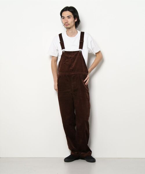 STYLEBLOCK（スタイルブロック）の「コーデュロイオーバーオール（その他パンツ・メンズ・アイボリー/ブラック/ブラウン/カーキ・M/L）」の4枚目の写真