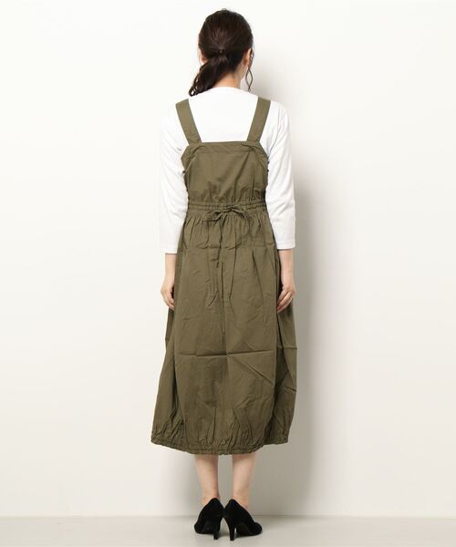 note et silence (ノートエシロンス)の「◇【AMB100貨】シルキータイプライター ギャザーワンピース(ワンピース・レディース・ブラック/ブラウン/カーキ・FREE)」の21枚目の写真