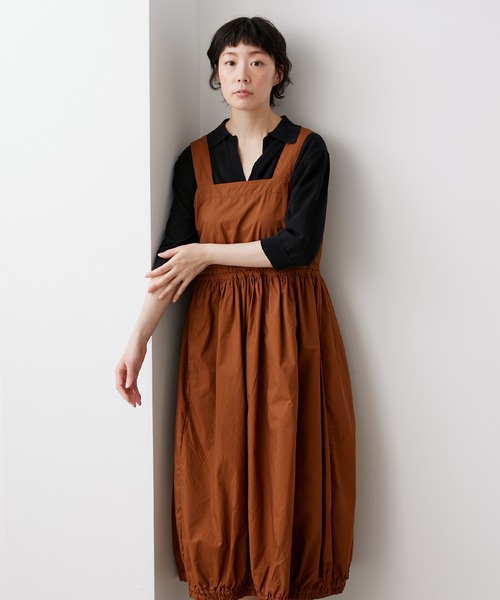 note et silence (ノートエシロンス)の「◇【AMB100貨】シルキータイプライター ギャザーワンピース(ワンピース・レディース・ブラック/ブラウン/カーキ・FREE)」の18枚目の写真