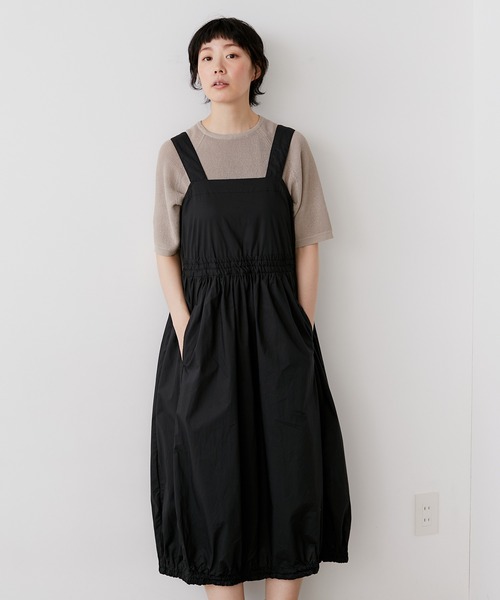 note et silence (ノートエシロンス)の「◇【AMB100貨】シルキータイプライター ギャザーワンピース(ワンピース・レディース・ブラック/ブラウン/カーキ・FREE)」の13枚目の写真