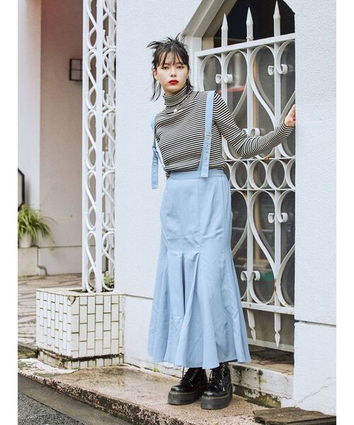 jouetie（ジュエティ）の「マーメイドサスペンダースカート（スカート・レディース・ブラック/ブラウン/ブルー・MEDIUM）」の9枚目の写真