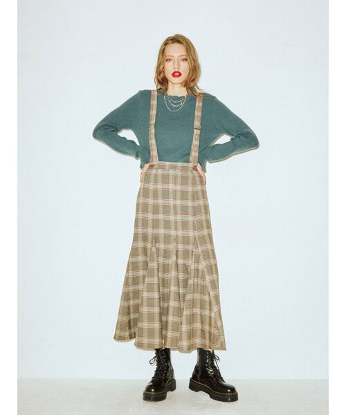 jouetie（ジュエティ）の「マーメイドサスペンダースカート（スカート・レディース・ブラック/ブラウン/ブルー・MEDIUM）」の4枚目の写真