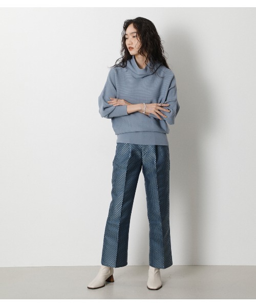 crie conforto(クリーコンフォルト)の「ダイヤジャガードパンツ(その他パンツ・レディース・ブラウン/ブルー・SMALL/MEDIUM/LARGE)」の17枚目の写真