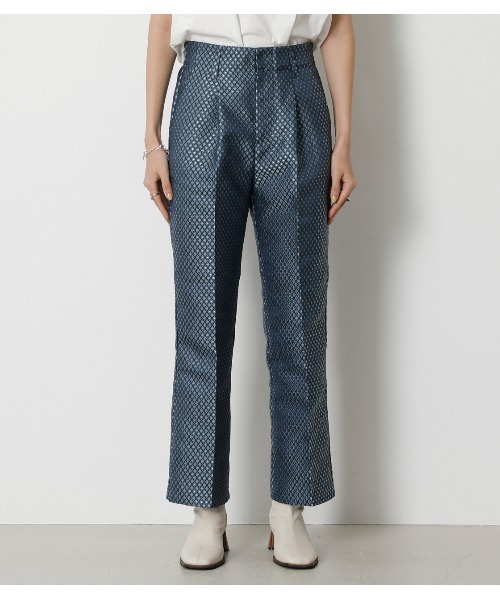 crie conforto(クリーコンフォルト)の「ダイヤジャガードパンツ(その他パンツ・レディース・ブラウン/ブルー・SMALL/MEDIUM/LARGE)」の9枚目の写真