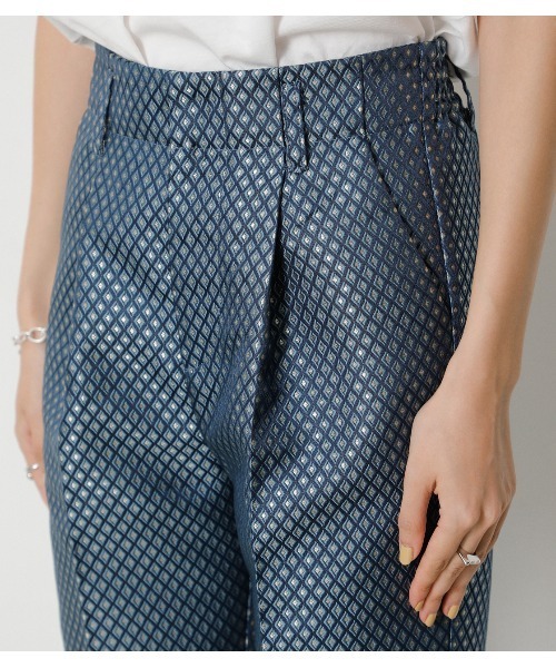 crie conforto(クリーコンフォルト)の「ダイヤジャガードパンツ(その他パンツ・レディース・ブラウン/ブルー・SMALL/MEDIUM/LARGE)」の15枚目の写真