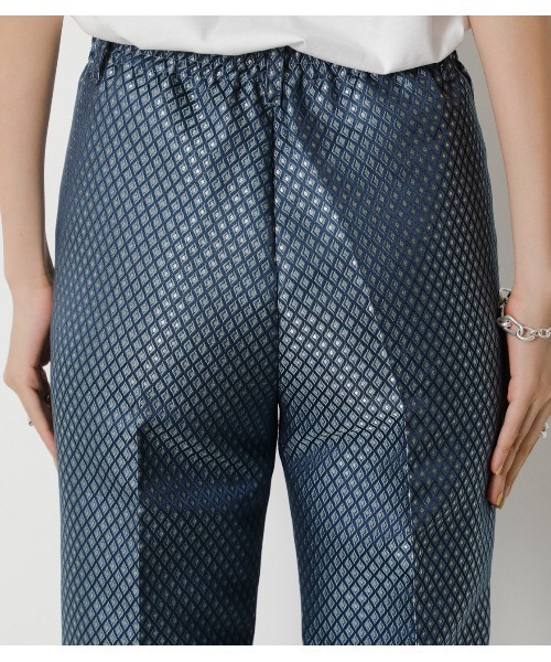 crie conforto(クリーコンフォルト)の「ダイヤジャガードパンツ(その他パンツ・レディース・ブラウン/ブルー・SMALL/MEDIUM/LARGE)」の7枚目の写真