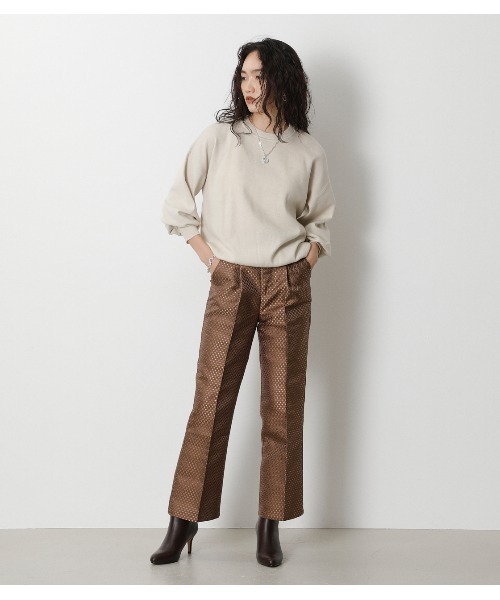 crie conforto(クリーコンフォルト)の「ダイヤジャガードパンツ(その他パンツ・レディース・ブラウン/ブルー・SMALL/MEDIUM/LARGE)」の18枚目の写真