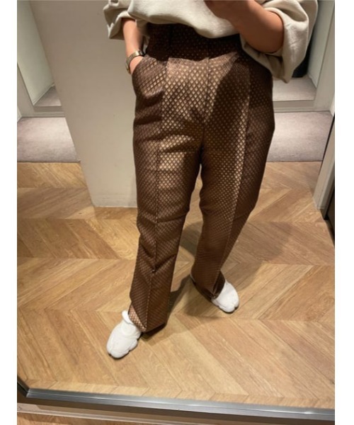crie conforto(クリーコンフォルト)の「ダイヤジャガードパンツ(その他パンツ・レディース・ブラウン/ブルー・SMALL/MEDIUM/LARGE)」の21枚目の写真
