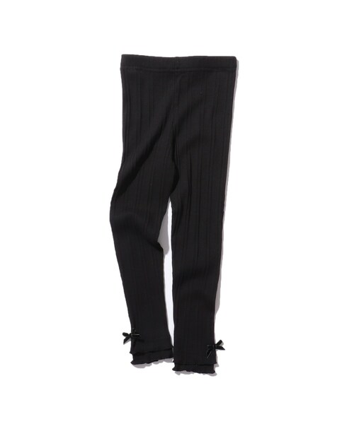 SHOO・LA・RUE（シューラルー）の「◆【90-140cm】ランダムテレコ10分丈レギンス（その他パンツ・キッズ・ブラック/ライトパープル・11/10/12/13/14/09）」の6枚目の写真