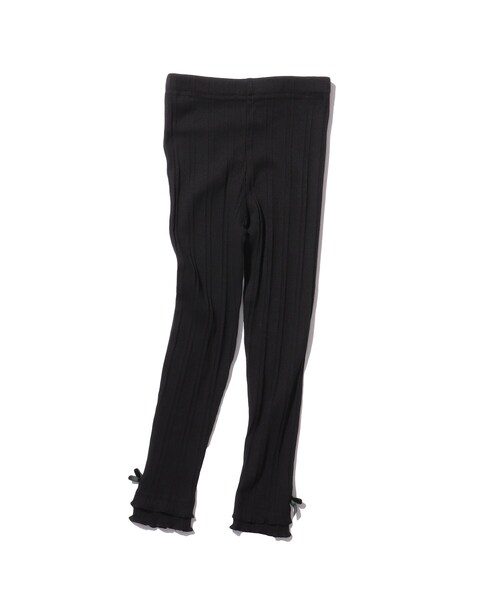 SHOO・LA・RUE（シューラルー）の「◆【90-140cm】ランダムテレコ10分丈レギンス（その他パンツ・キッズ・ブラック/ライトパープル・11/10/12/13/14/09）」の5枚目の写真