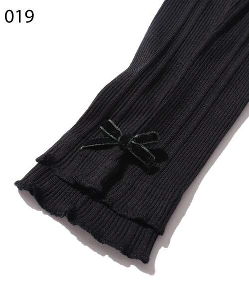 SHOO・LA・RUE（シューラルー）の「◆【90-140cm】ランダムテレコ10分丈レギンス（その他パンツ・キッズ・ブラック/ライトパープル・11/10/12/13/14/09）」の9枚目の写真