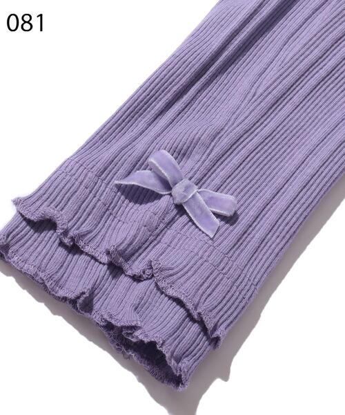 SHOO・LA・RUE（シューラルー）の「◆【90-140cm】ランダムテレコ10分丈レギンス（その他パンツ・キッズ・ブラック/ライトパープル・11/10/12/13/14/09）」の10枚目の写真