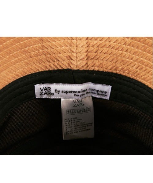 【VARZAR】CORDUROY STUD DROP BUCKET HAT / バザール コーデュロイ スタッズ ドロップ バケットハット（ハット）｜VARZAR（バザール）