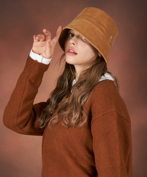 【VARZAR】CORDUROY STUD DROP BUCKET HAT / バザール コーデュロイ スタッズ ドロップ バケットハット（ハット）｜VARZAR（バザール）
