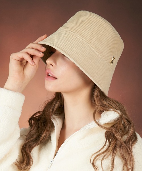 【VARZAR】CORDUROY STUD DROP BUCKET HAT / バザール コーデュロイ スタッズ ドロップ バケットハット（ハット）｜VARZAR（バザール）