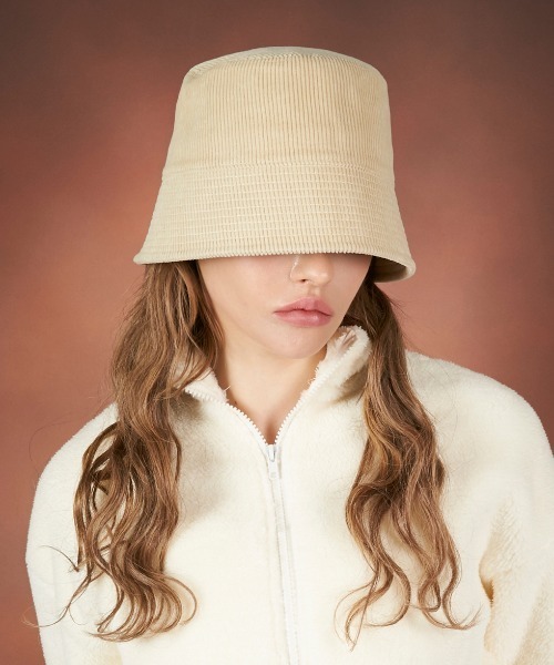 【VARZAR】CORDUROY STUD DROP BUCKET HAT / バザール コーデュロイ スタッズ ドロップ バケットハット（ハット）｜VARZAR（バザール）
