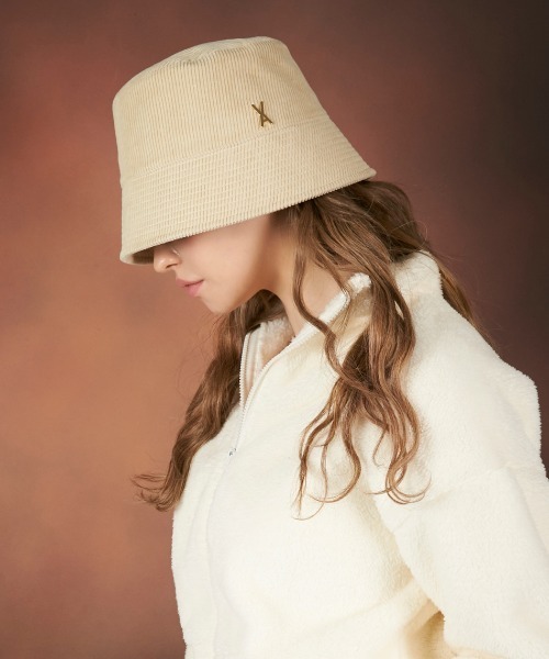【VARZAR】CORDUROY STUD DROP BUCKET HAT / バザール コーデュロイ スタッズ ドロップ バケットハット（ハット）｜VARZAR（バザール）