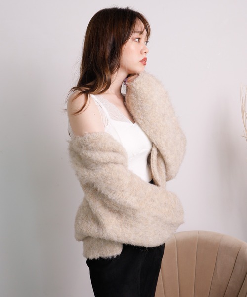 LIPSERVICE（リップサービス）の「レイヤードレースビスチェ（タンクトップ・レディース・ホワイト/ブラック/ブラウン/ブルー/ベージュ・FREE）」の11枚目の写真