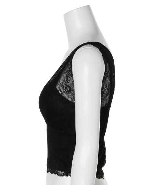 LIPSERVICE（リップサービス）の「レイヤードレースビスチェ（タンクトップ・レディース・ホワイト/ブラック/ブラウン/ブルー/ベージュ・FREE）」の14枚目の写真