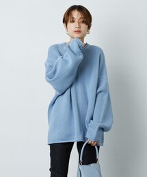 FREAK'S STORE | ▽【WEB限定】ヘリンボーンロールネックニット(ニット/セーター)