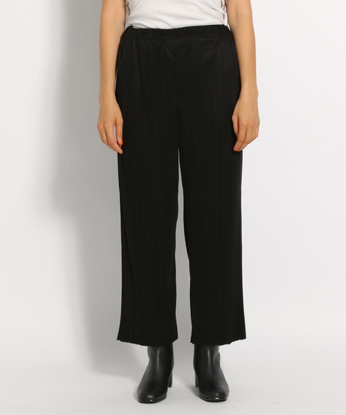 niko and...（ニコアンド）の「スウェードライクプリーツパンツ（その他パンツ・レディース・ブラック/パープル/イエロー/グリーン/モカ・MEDIUM/LARGE）」の17枚目の写真