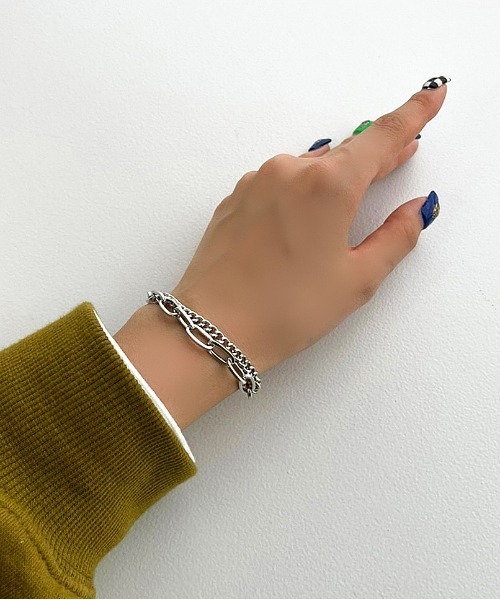 apres jour mignon(アプレジュールミニョン)の「【apresjour mignon×ARIAZ】2連ブレスレット(ブレスレット・レディース・シルバー・ONESIZE)」の1枚目の写真